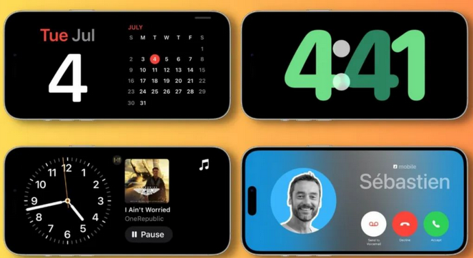 商河苹果手机维修分享iOS17横屏充电待机显示有什么好处 