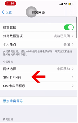 商河苹果14维修网分享如何给iPhone14的SIM卡设置密码 