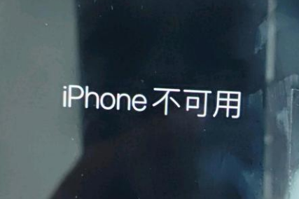 商河苹果服务网点分享锁屏界面显示“iPhone 不可用”如何解决 