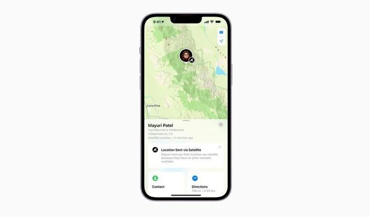 商河苹果14维修分享iPhone14系列中 FindMy功能通过卫星分享位置方法教程 